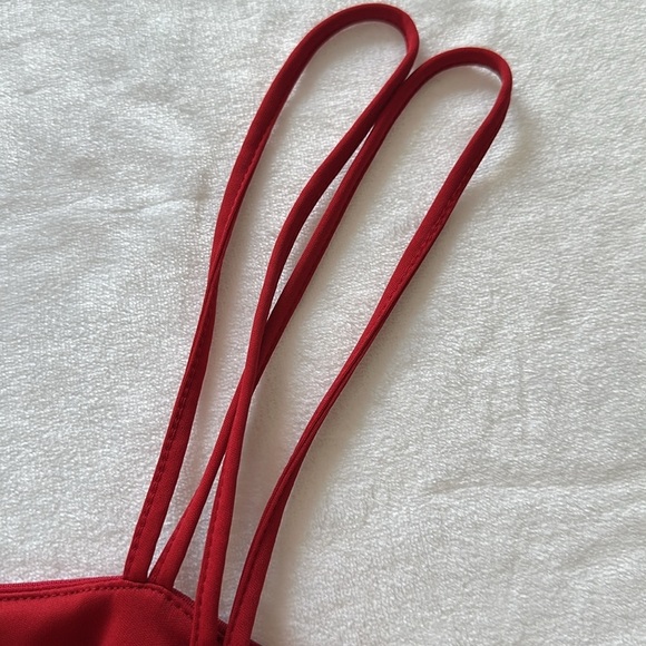 Eloquii Plus Size Red Spaghetti Strap Dress - Picture 8 of 8